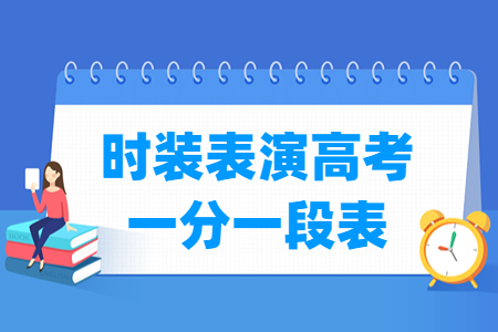 2023浙江时装表演高考一分一段表（含2021-2022年）