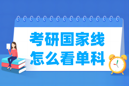 考研国家线怎么看 单科分数线是多少(政治、英语、数学、专业课)